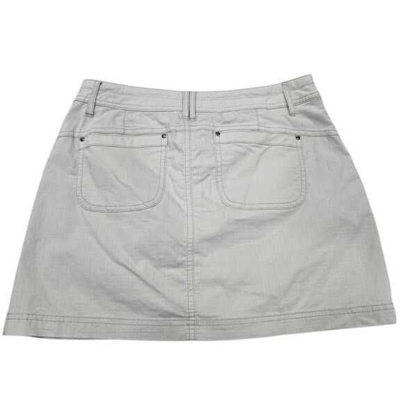 Title Nine Skort Women's 4 Beige Slash Pockets Ripstop Active Hiking Outdoor - Picture 6 of 6